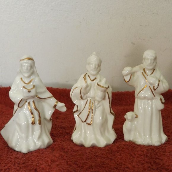Vintage Town of Bethlehem Nativity Scene Ivory Set JC Penney 12 Pc - Picture 8 of 14